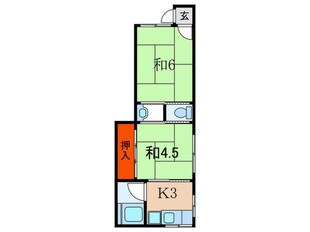 中塚マンションの物件間取画像